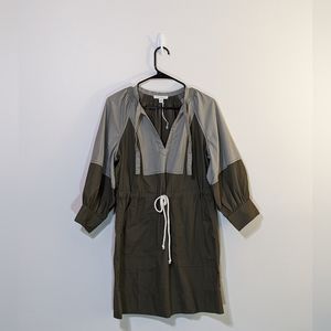 Free Assembly Dress (M) Khaki Green